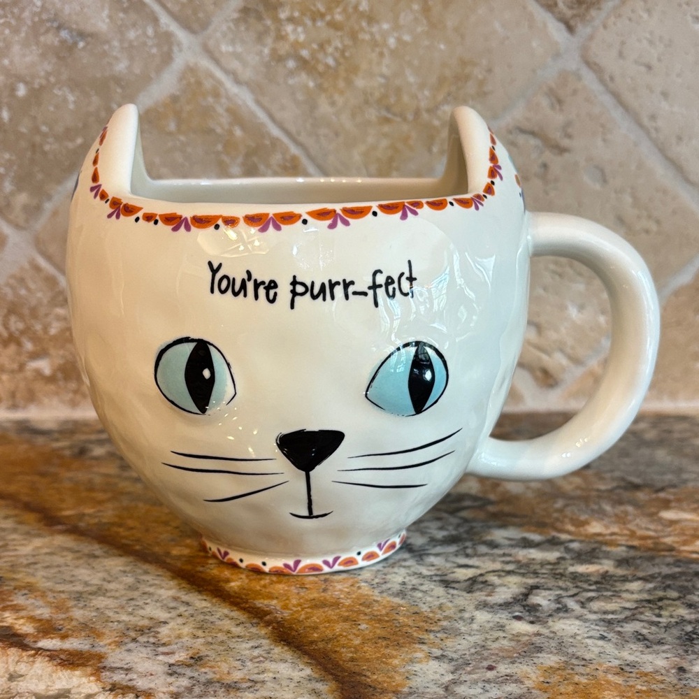 Natural Life Cat Ceramic Mug -You’re Purrfect